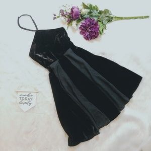 Little White Lies Black Velvet Grace Halter Dress